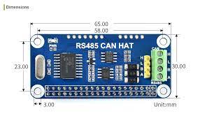 carte extension RS485 CAN mcp2515 HAT for Raspberry Pi