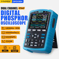 FNIRSI Generateur de signal numerique DPOX180H Phxing Oscilloscope 180MHz -3DB 50000wfms/s Zwing M X Y FFT Canal Touriste 20Mhz