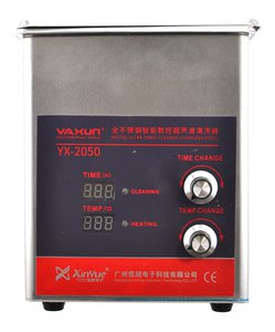 Bain ultrasonique Yaxun YX 2050 nettoyeur à ultrasons en acier inoxydable avec fonction de chauffage (1,3L)