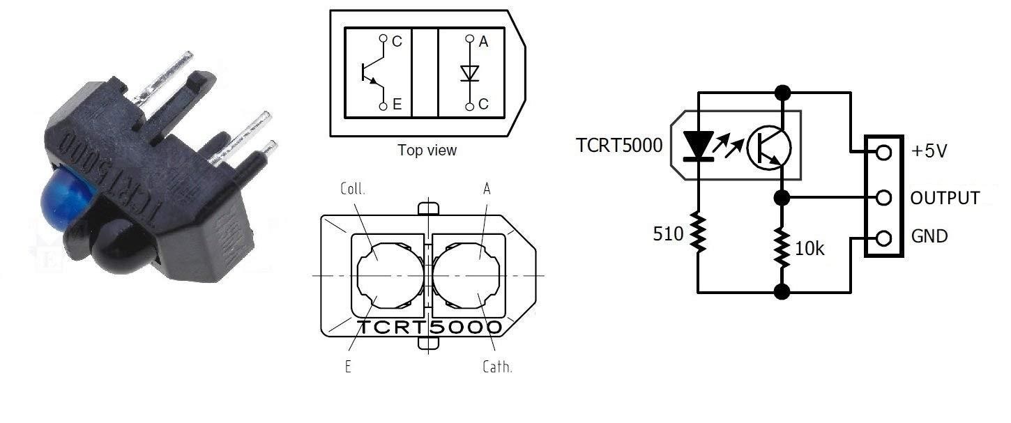 Capteur optique réfléchissant TCRT5000L