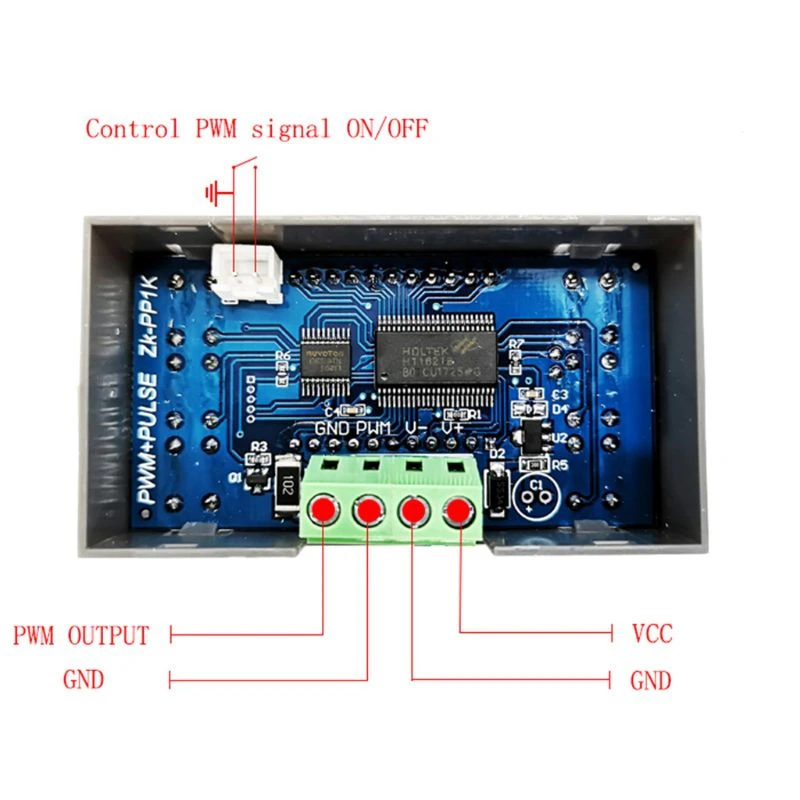 Générateur de Signal PWM LCD double Mode 1 canal 1Hz-ZK-PP1K KHz